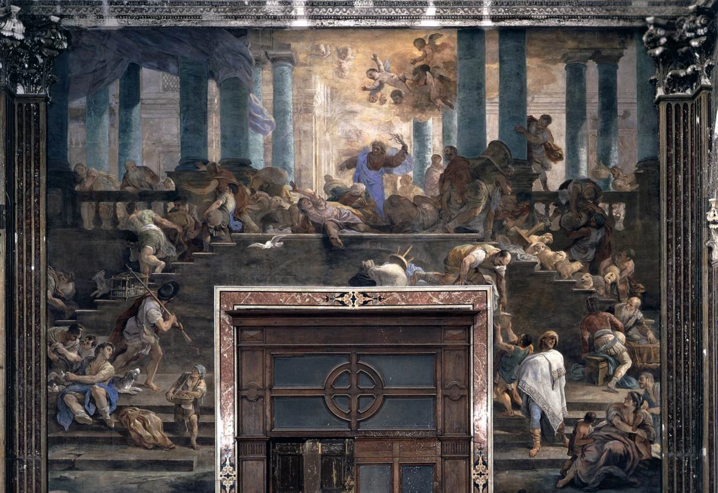 Espulsione dei cambiavalute dal tempio - Chiesa degli Gerolamini, Napoli